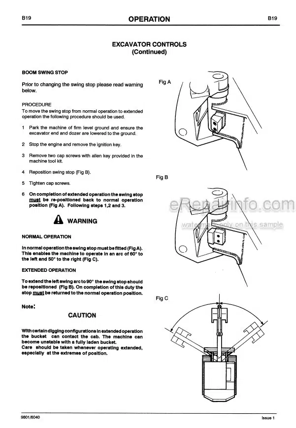 Photo 6 - JCB 805B Turbo 806C 807C Operators Manual Excavator 9801-6300