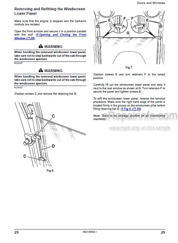 Photo 5 - JCB 8040ZTS 8045ZTS 8050RTS 8050ZTS 8055ZTS 8055RTS Operators Manual Compact Excavator
