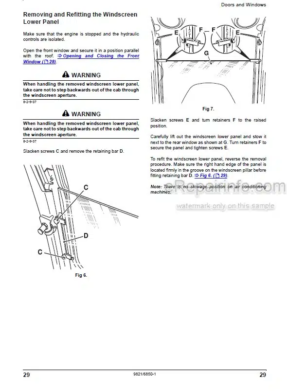 Photo 5 - JCB 8040ZTS 8045ZTS 8050RTS 8050ZTS 8055ZTS 8055RTS Operators Manual Compact Excavator