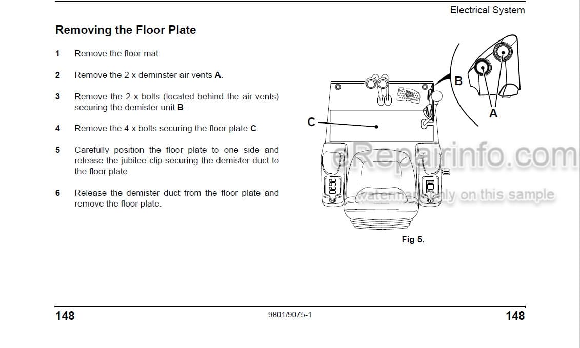 Photo 5 - JCB 8056 China Operators Manual Compact Excavator 9801-9075-1