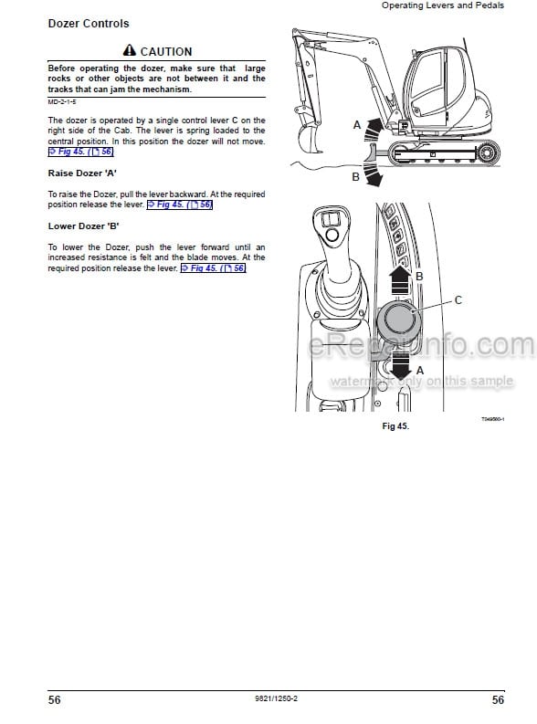 Photo 3 - JCB 8085ZTS Operators Manual Compact Excavator