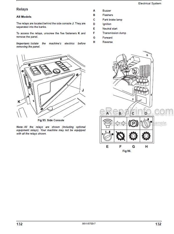 Photo 10 - JCB 926 930 940 950 Operators Manual Forklift 9811-5700