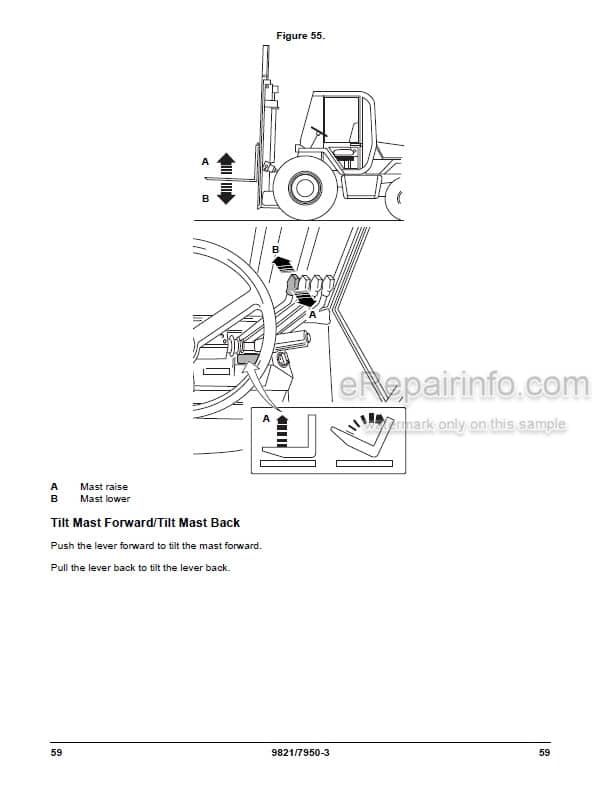 Photo 3 - JCB 926 930 940 950 Operators Manual Forklift 9821-7950