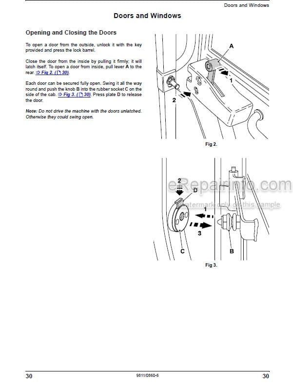 Photo 8 - JCB 926 930 940 Operators Manual Forklift 9811-0860