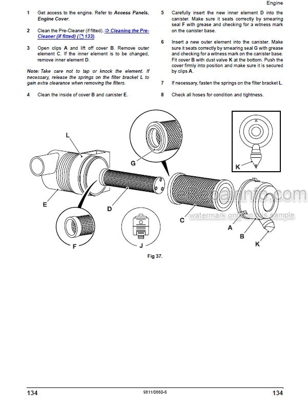 Photo 5 - JCB 926 930 940 Operators Manual Forklift 9811-0860