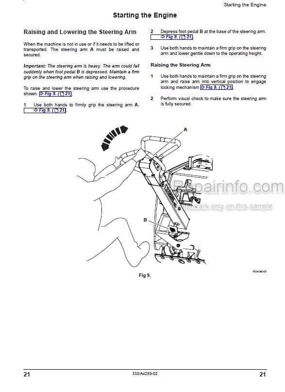 Photo 6 - JCB Dieselmax 444 448 Operators Manual Mechanical Engine 9801-9310