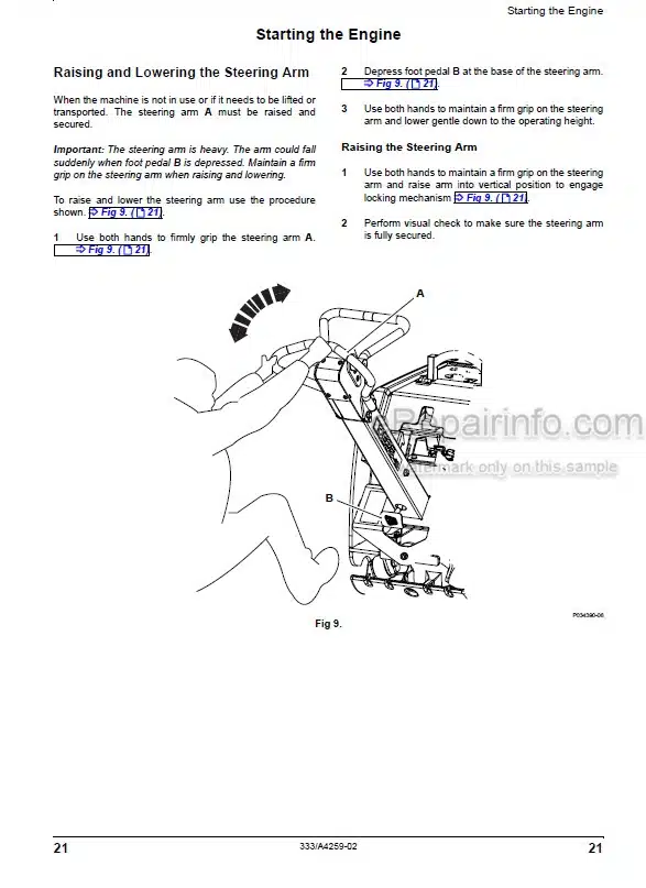 Photo 6 - JCB Dieselmax 444 448 Operators Manual Mechanical Engine 9801-9310