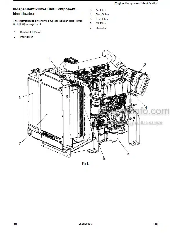 Photo 13 - JCB Ecomax 444 448 T4I T4 Operators Manual Engine 9821-2950