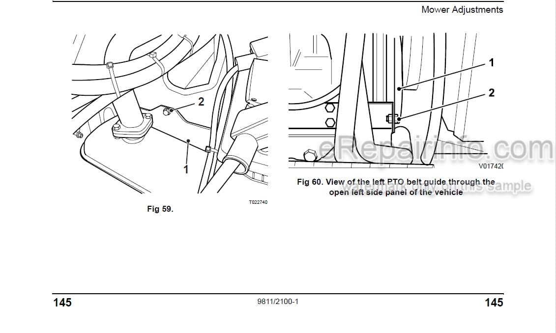 Photo 6 - JCB FM30 Operators Manual Front Mower 9811-2050