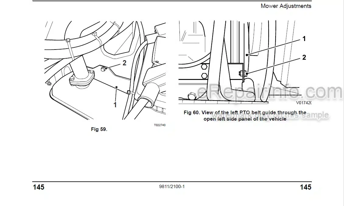 Photo 3 - JCB FM25 Operators Manual Front Mower 9811-2100