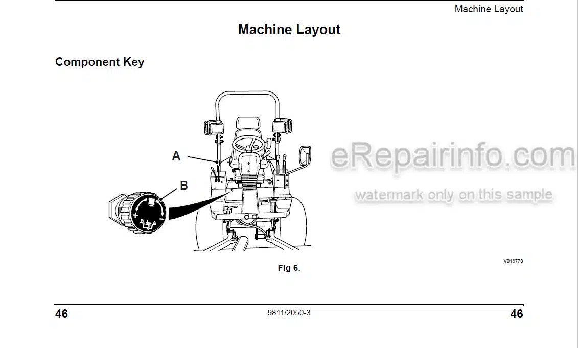 Photo 4 - JCB FM30 Operators Manual Front Mower 9811-2050