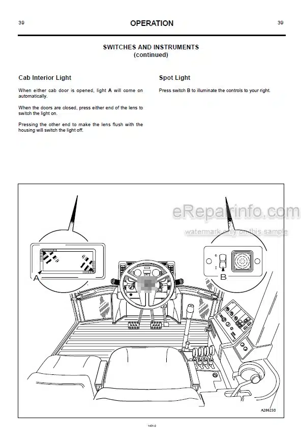 Photo 7 - JCB Fastrac 1115S 1125 1135 Operators Handbook Tractor 9801-1421