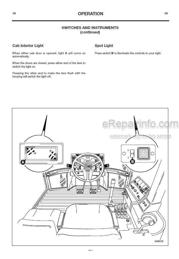 Photo 3 - JCB Fastrac 2115 2125 2150 Operators Manual Tractor 1451