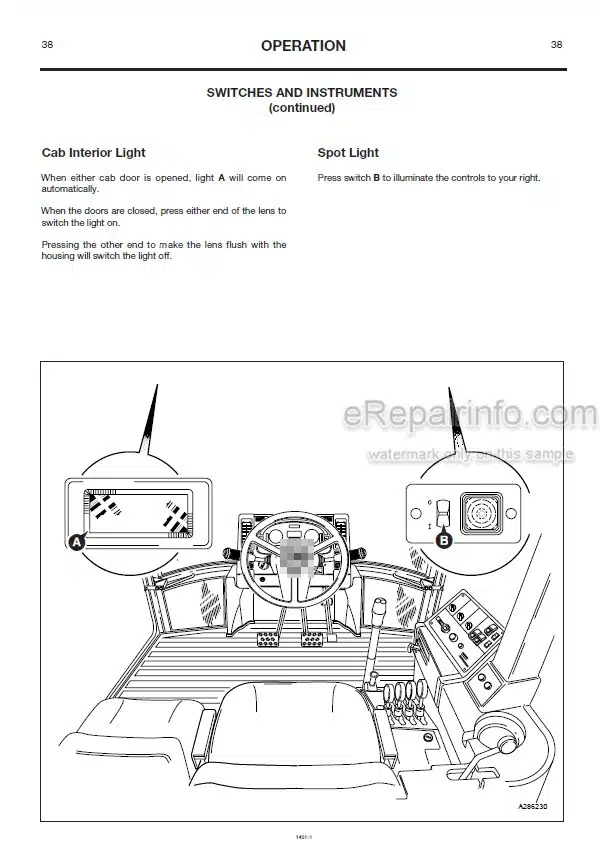 Photo 3 - JCB Fastrac 2115 2125 2150 Operators Manual Tractor 1451