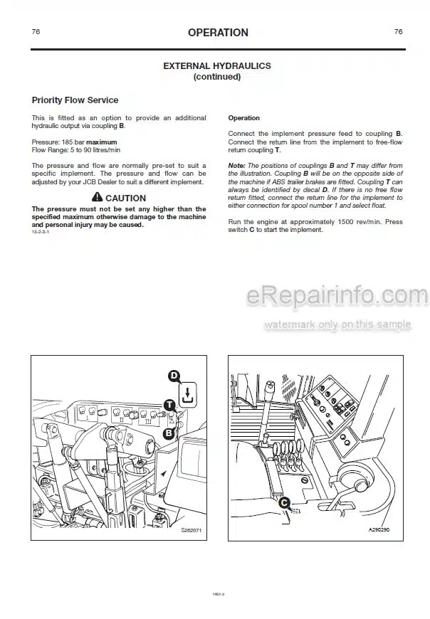 Photo 5 - JCB Fastrac 2115 2125 2150 Operators Manual Tractor 1451