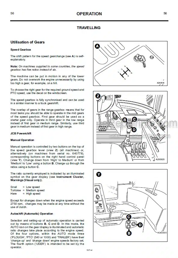 Photo 6 - JCB Fastrac 3155 3185 Operators Manual Tractor 1471