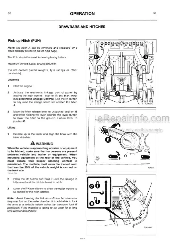 Photo 6 - JCB Fastrac 3170 3200 3230 Plus Operators Manual Tractor 9801-1561