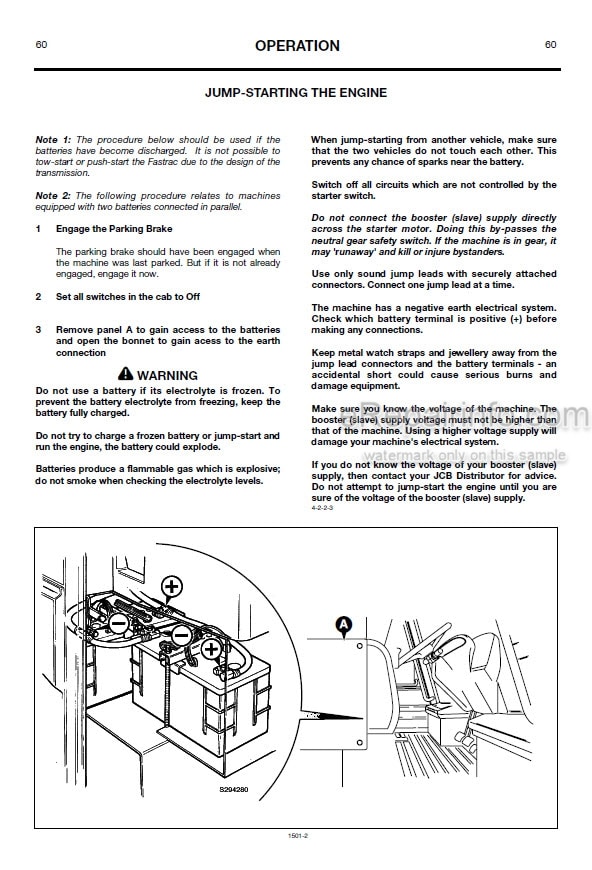 Photo 5 - JCB Fastrac 3170 3220 3230 Plus Operators Manual Tractor 1501