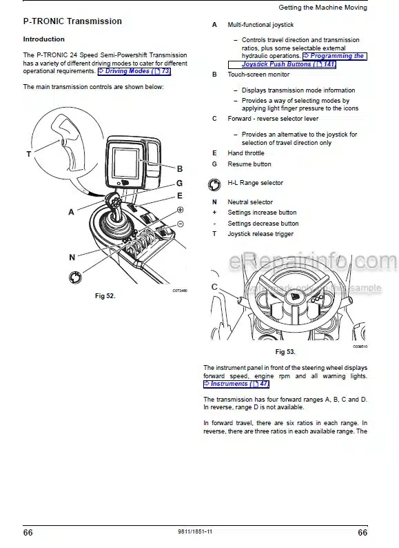 Photo 6 - JCB Fastrac 7170 7200 7230 7270 Operators Manual Tractor 9811-1851