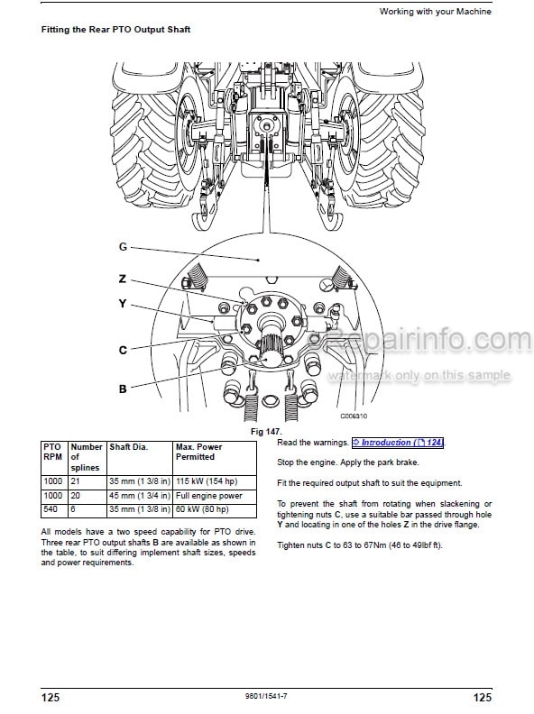 Photo 5 - JCB Fastrac 8250 Operators Manual Tractor 9801-1541-7