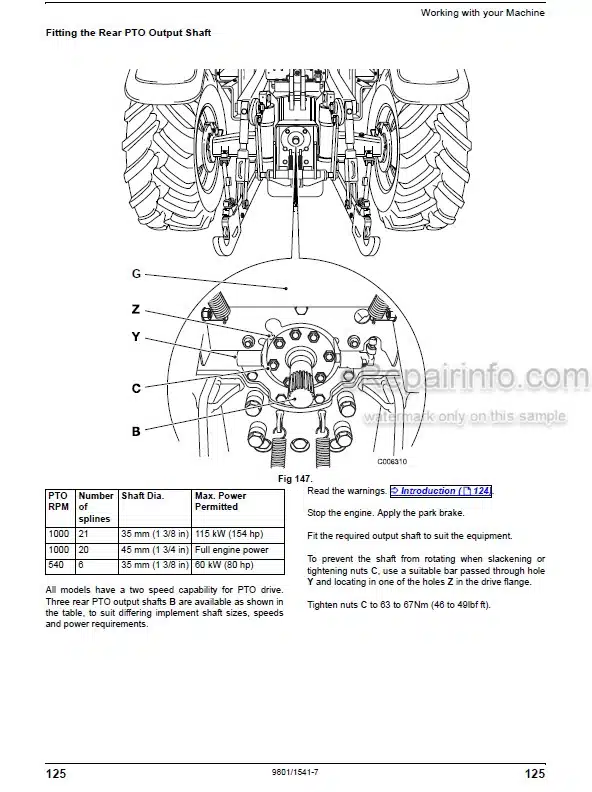 Photo 5 - JCB Fastrac 8250 Operators Manual Tractor 9801-1541-7