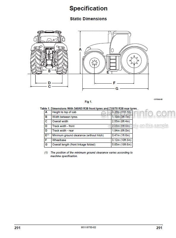Photo 5 - JCB Fastrac 8280 8310 Operators Manual Tractor 9811-9750-02