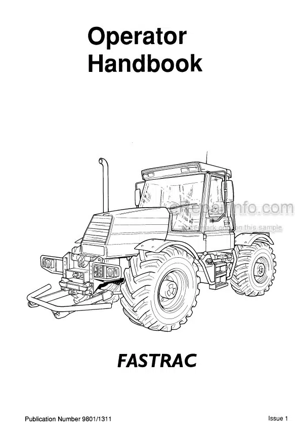 Photo 4 - JCB Fastrac Range Operators Handbook Tractor 9801-1311
