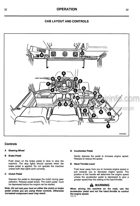 Photo 3 - JCB Fastrac Range Operators Handbook Tractor 9801-1321