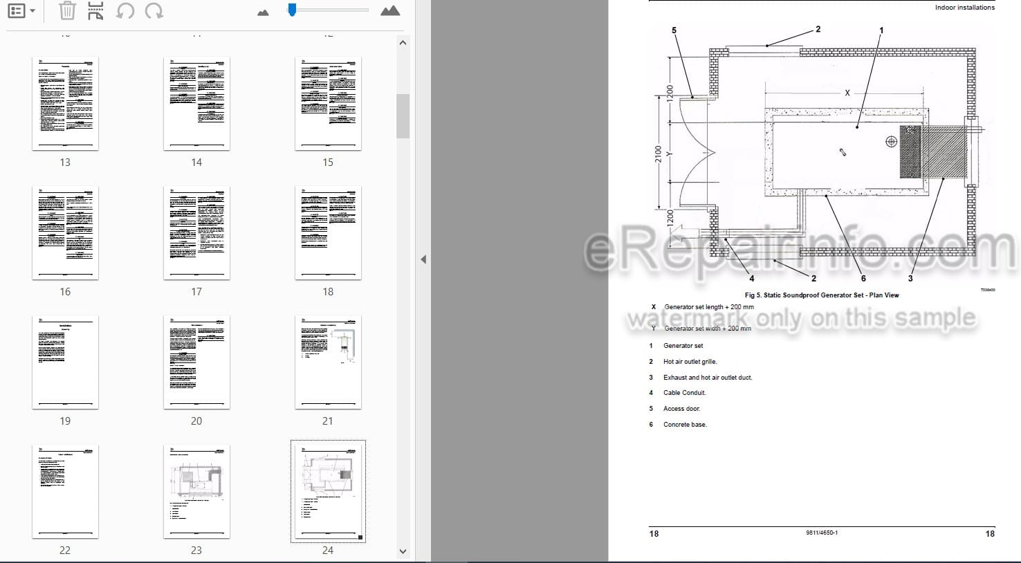 Photo 3 - JCB G130RX G144X G144QX G160RX G175X G175QX G200RX G220X G220QX Operators Manual Generator 9811-4650