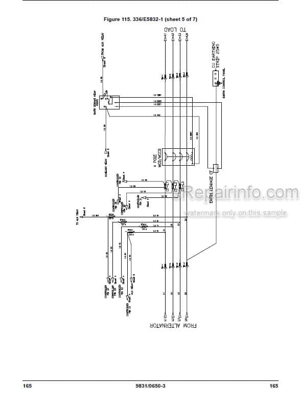 Photo 3 - JCB G20 G20QS G20S G27 G27QS G27S G33 G33QS G33S G34QS G40 G40QS G40S G41QS G45 G45QS G45S Operators Manual Generator 9831-0650
