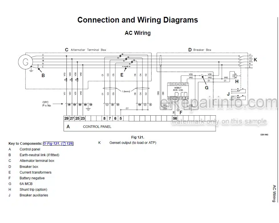 Photo 5 - JCB G330 G330Q G350 G350Q G380 G380Q G400 G400Q G400 G440Q G550 G550Q Operators Manual Generator 9811-2900
