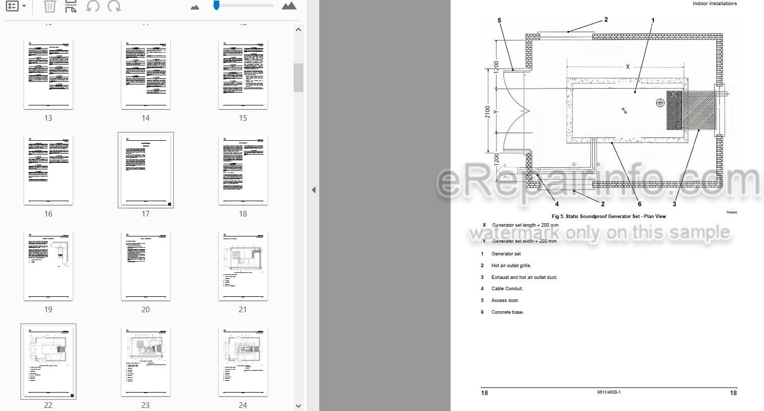 Photo 3 - JCB G60RX G65X G65QX G80RX G90X G90QX G100RX G115X G115QX Operators Manual Generator 9811-4600