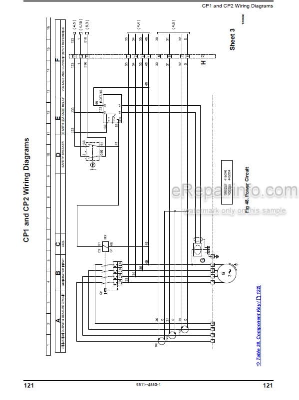 Photo 5 - JCB G8X G8QX G13X G13QX G17X G17QX G20RX G22X G22QX G30RX G33X G33QX G40RX G45X G45QX Operators Manual Generator 9811-4550