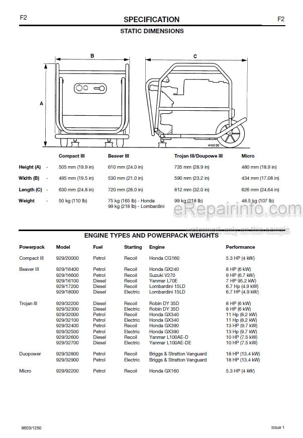 Photo 5 - JCB HM22 HM25 HM29 HM26 Service Manual Breaker 9803-1250