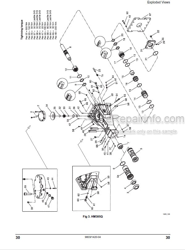 Photo 3 - JCB HM Range Service Manual Medium Large Hydraulic Breaker 9803-1420