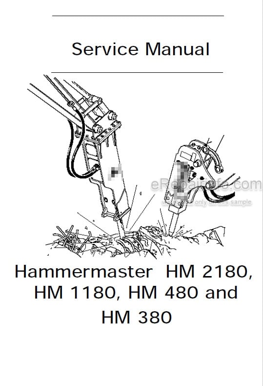 Photo 5 - JCB Hammermaster HM2180 HM1180 HM480 HM380 Service Manual And Parts List Hammer 332-A3098