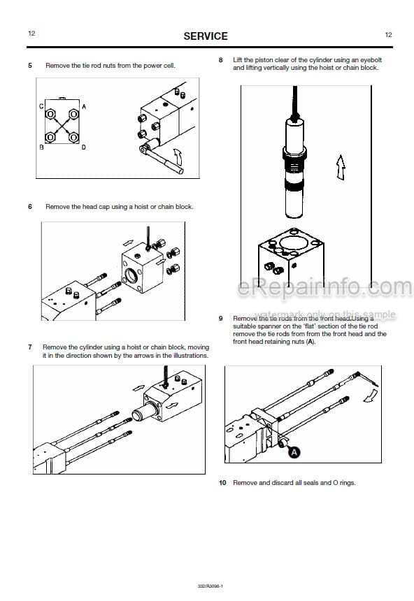 Photo 3 - JCB Hammermaster HM2180 HM1180 HM480 HM380 Service Manual And Parts List Hammer 332-A3098
