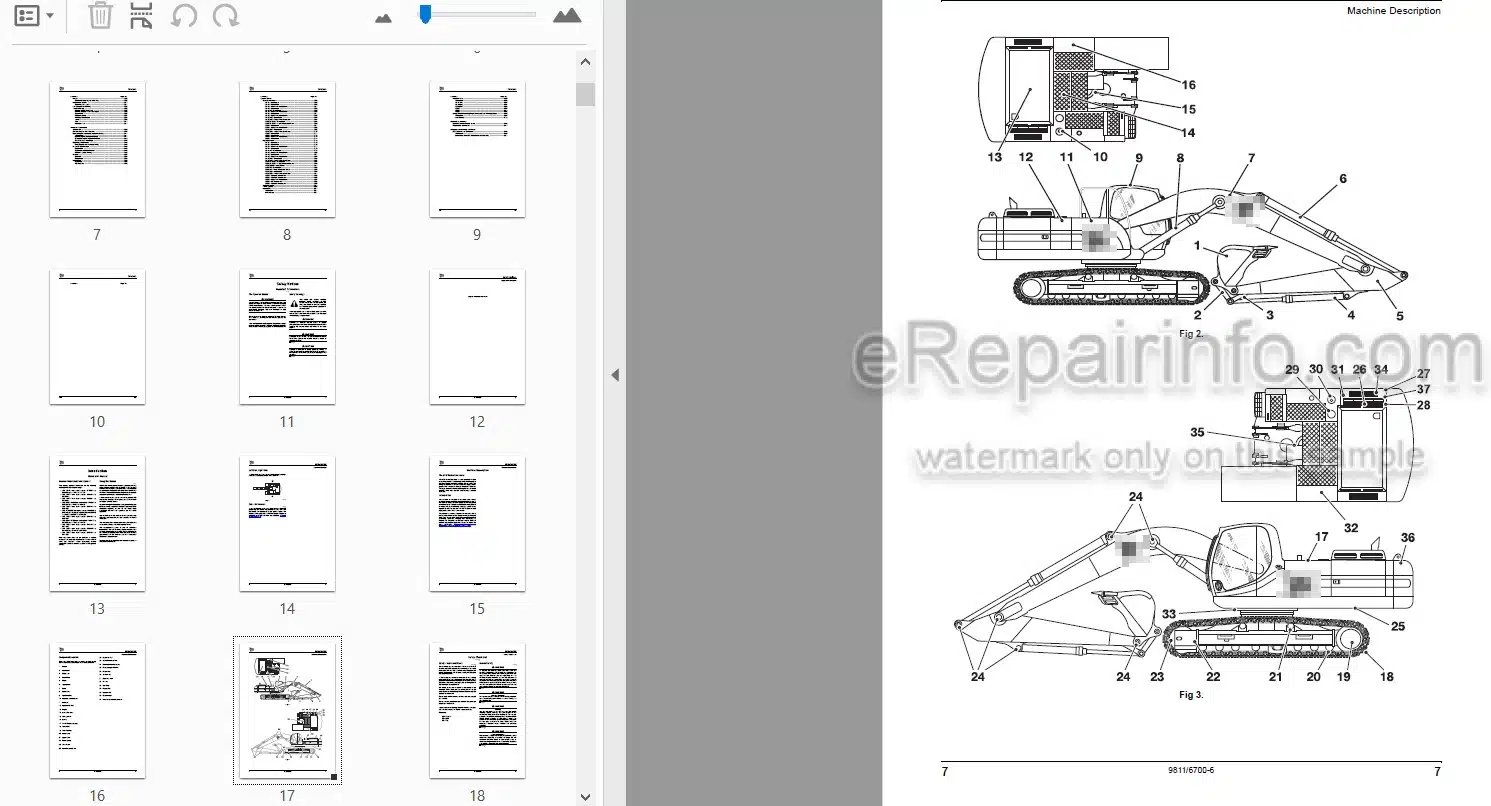 Photo 3 - JCB JS115 JS130 JS145 JS160 JS180 JS190 JS200 JS220 JS235 JS240 JS260 JS290 JS330 JS360 Auto Range Tier 3 Operators Manual Tracked Excavator 9811-6700