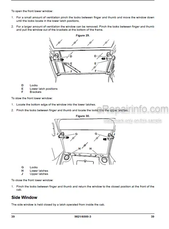 Photo 7 - JCB JS115 JS130 JS145 JS160 JS180 JS190 JS200 JS210 JS220 JS235 JS330 JS360 Operators Manual Excavator 9831-6000