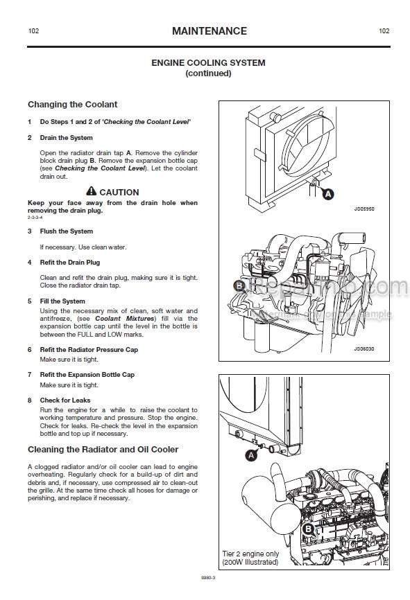 Photo 1 - JCB JS130W JS145W JS160W JS175W JS200W Operators Manual Wheel Excavator 6980