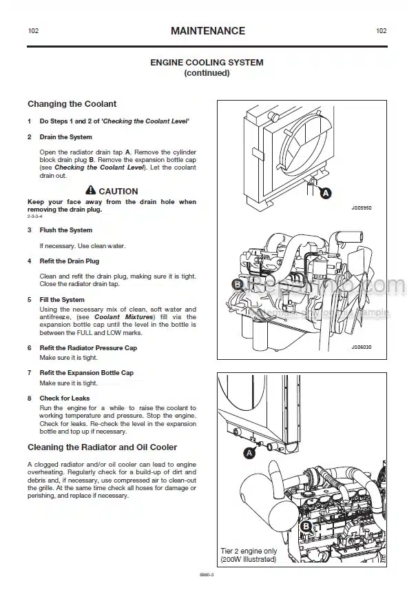 Photo 5 - JCB JS130W JS145W JS160W JS175W JS200W Operators Manual Wheel Excavator 6980