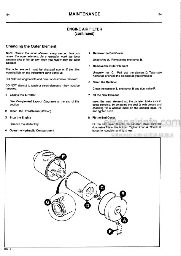 Photo 5 - JCB JS130W JS150W Operators Handbook Wheel Excavator 9801-6850