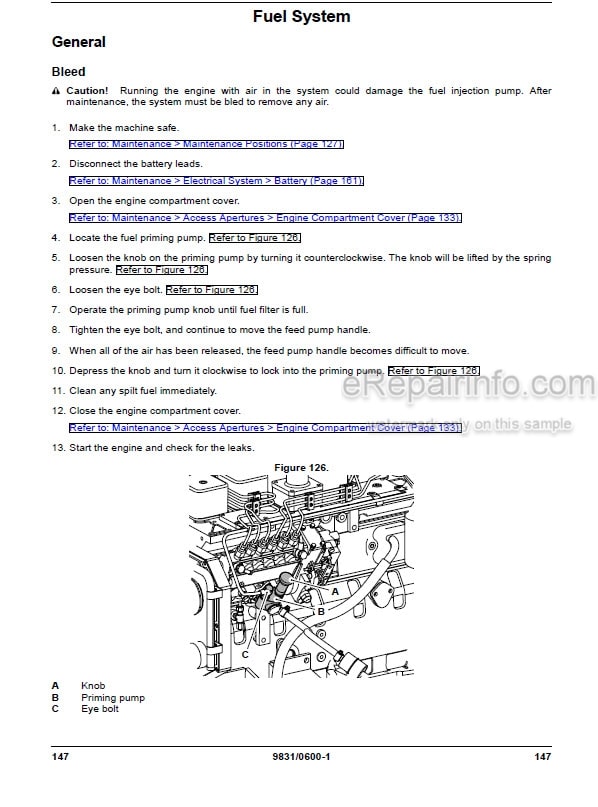 Photo 5 - JCB JS140 Operators Manual Excavator 9831-0600