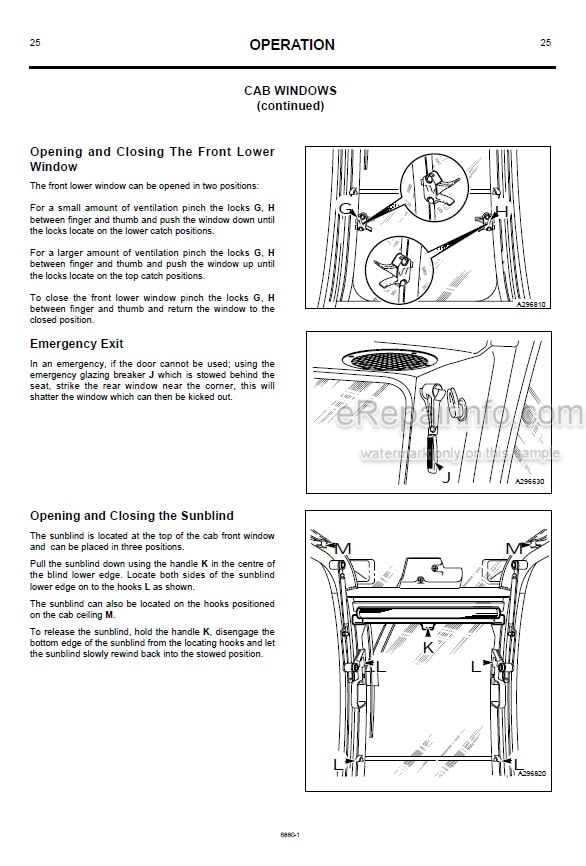 Photo 7 - JCB JS200 JS210 JS220 JS230 JS370 Operators Manual Excavator 9821-3250