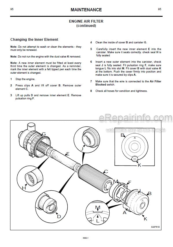 Photo 5 - JCB JS200W Operators Handbook Wheeled Excavator 9801-6880