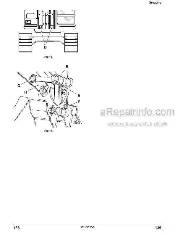 Photo 5 - JCB JS200 JS140 JS205 Operators Manual Tracked Excavator 9821-1350-8