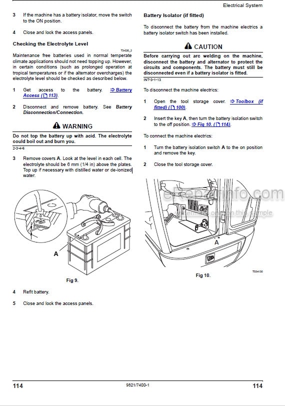 Photo 5 - JCB JS30 Operators Manual Compact Excavator 9821-7400