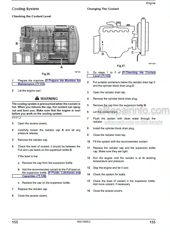 Photo 8 - JCB JS460 JS500 Tier 2 Operators Manual Excavator 9821-3600