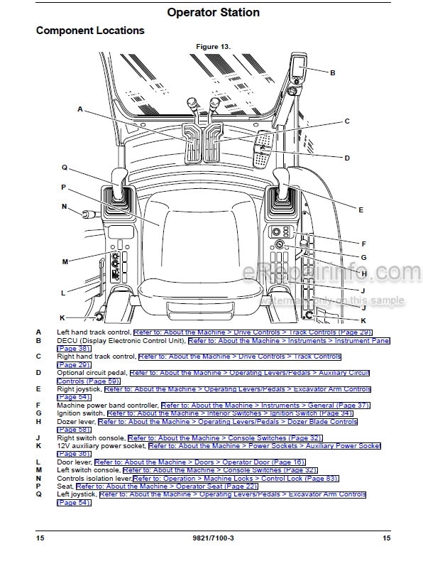 Photo 3 - JCB JS85 Operators Manual Excavator 9821-7100