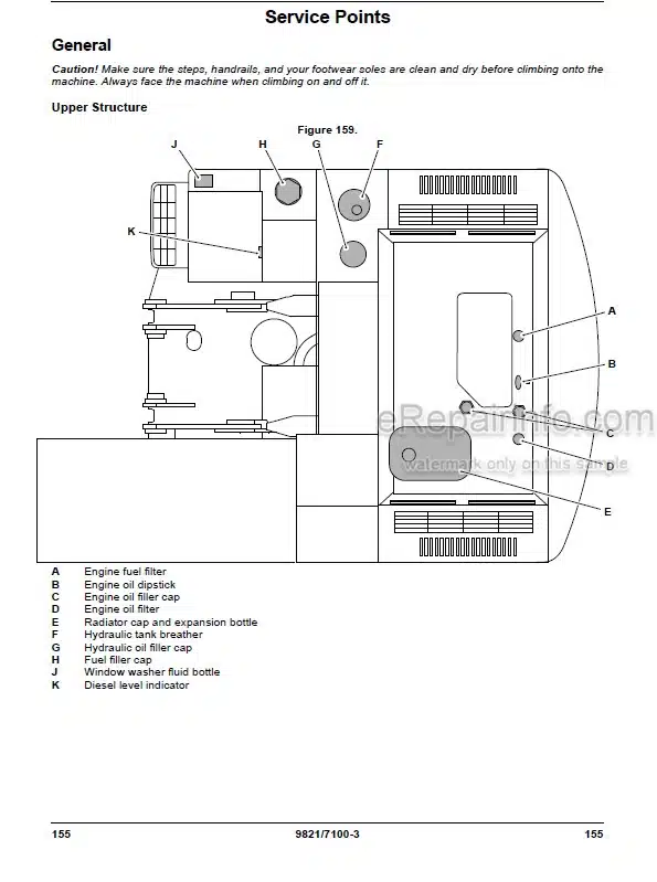 Photo 6 - JCB JS115 JS130 JS145 JS160 JS180 JS200 JS220 Auto Range Operators Manual Tracked Excavator 9821-2450